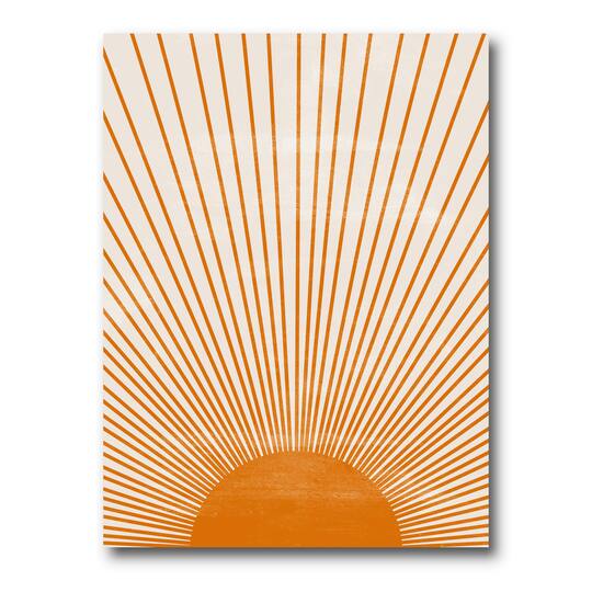 Designart - Orange Sun Print III
